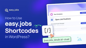 How to Use easy.jobs Shortcodes in WordPress?
