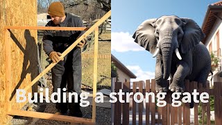 Strongest way to build a gate frame