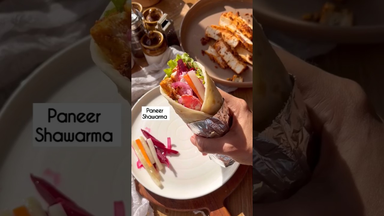 Paneer Shawarma from scratch