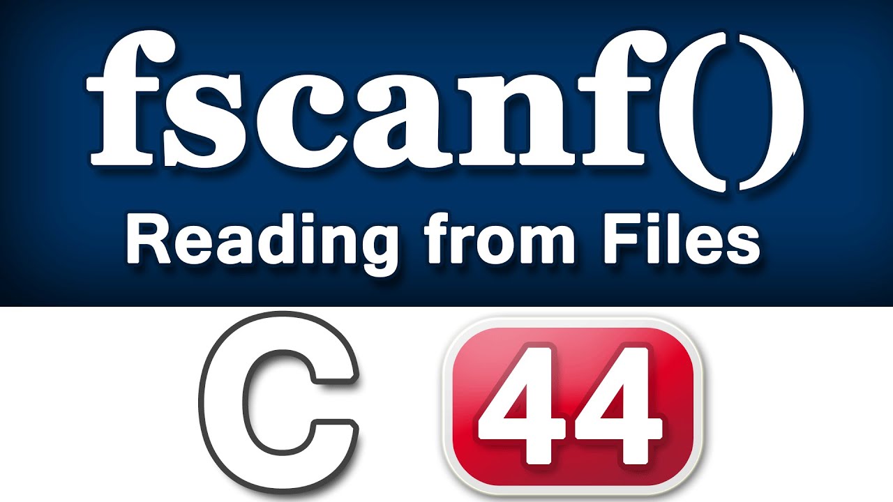 Fscanf Function In C Programming Language Video Tutorial Youtube