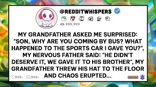 Kakekku bertanya dengan heran: 