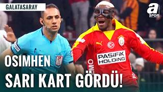 Victor Osimhen Sarı Kart Gördü! İşte O Pozisyon (Galatasaray-Gençlerbirliği)