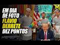 Flávio derrete DEZ pontos mesmo com Trump