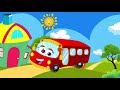 The wheels on the bus go round and round  nursery rhymes kids songs musics for children