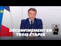 Discours de Macron du 24 novembre sur la sortie du confinement en trois étapes