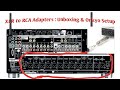 XLR to RCA Adapter : Unboxing &amp; Onkyo PR-RZ5100 AccuEQ Audio Calibration