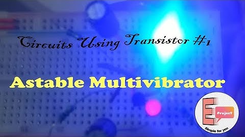 Circuits Using Transistor #1 | Astable Multivibrator | Simple LED flashing circuit