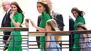 Kate Middleton Prince William Arrived At Wimbledon Men's Final With Princess Charlotte & George