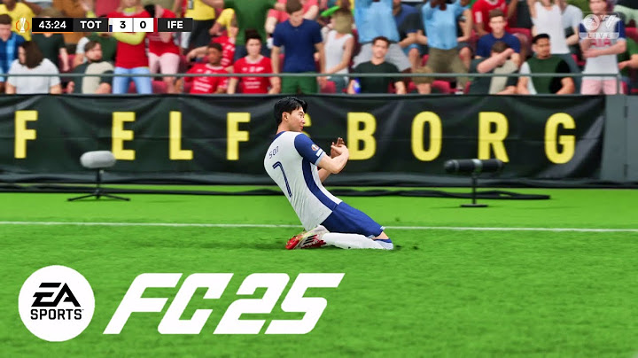 FC25 토트넘 vs 엘프스보리 / Tottenham vs Elfsborg / UEFA Europa League 2024-25 / PS5 Gameplay 1080p