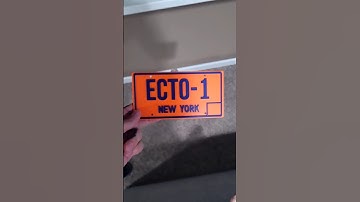 Ghostbusters ECTO-1 license plate. Designed by Tech_Outreach.