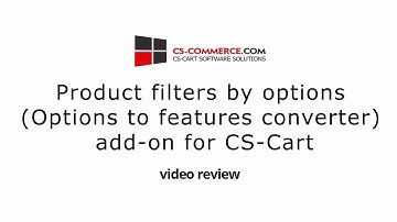 Product filters by options v2 0 (Options to features automatic converter) add-on for CS-Cart