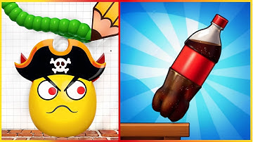 Draw to Smash VS Bottle Jump 3D - All Levels SpeedRun ep 1