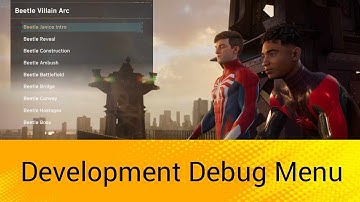 SPIDERMAN 2 DEBUG MENU - LEAKED DLC INFO