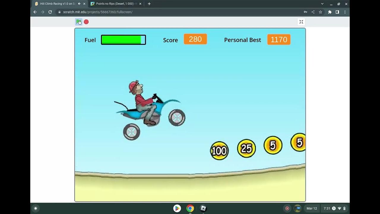 Hill Climb Racing (Scratch) no flip wr YouTube