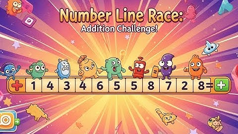 Number Line Race 🏎️💨 | Fun Addition Challenge for Kids | Learn to Add with EduKids!