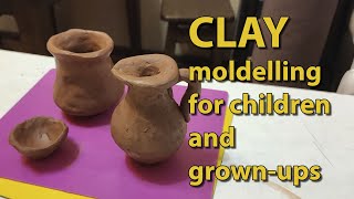 Tutorial / clay modelling class for children and adults / modelling a jar