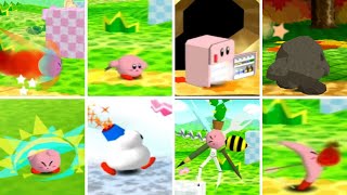 Kirby 64 - All Copy Abilities and Combinations
Showcase of all the copy abilities in the Nintendo 64 game Kirby 64: The Crystal Shards. In this game, there are seven base copy abilities, but you can combine two abilities together, which makes the total count of abilities to 36. Kirby 64 - All Copy Abilities and Combinations