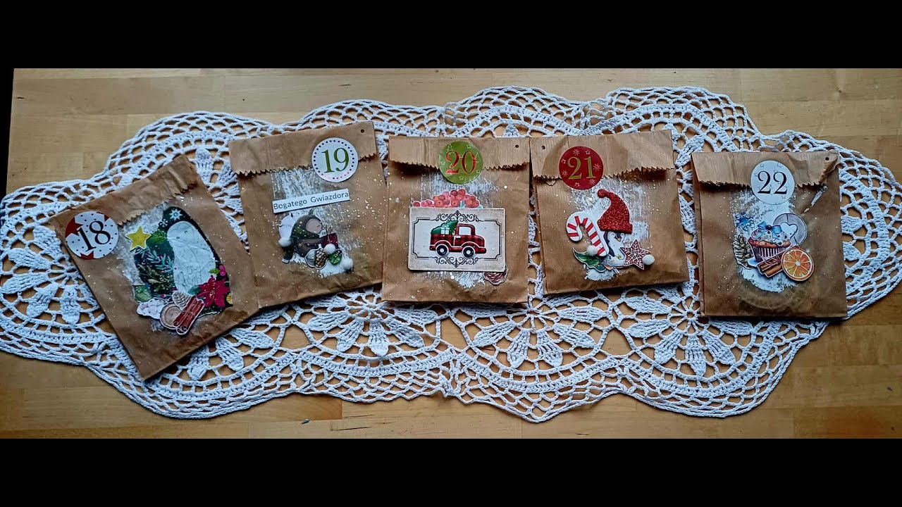Otwieramy kolejne torebeczki z Kalendarza Adwentowego od Paulinki z kanału@mapascrapuje