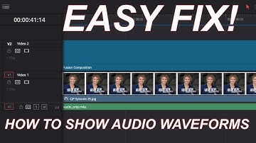 DaVinci Resolve 17- How to Show Audio Waveforms