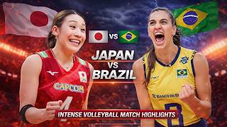 Japan Vs Brazil Epic Volleyball Battle Highlights