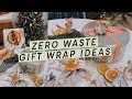 Wrap Gifts With Me! Sustainable & Zero Waste Gift Wrap Ideas Without Tape or Plastic | Alli Cherry