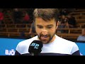 Janko Tipsarević after winning against Fabio Fognini