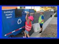 Kids Recycle Plastic With Their Toy Recycle Truck