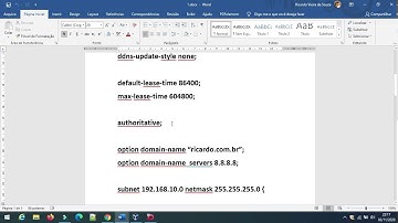 Servidor DHCP no Linux - Instalação e Configuração de um Escopo -02