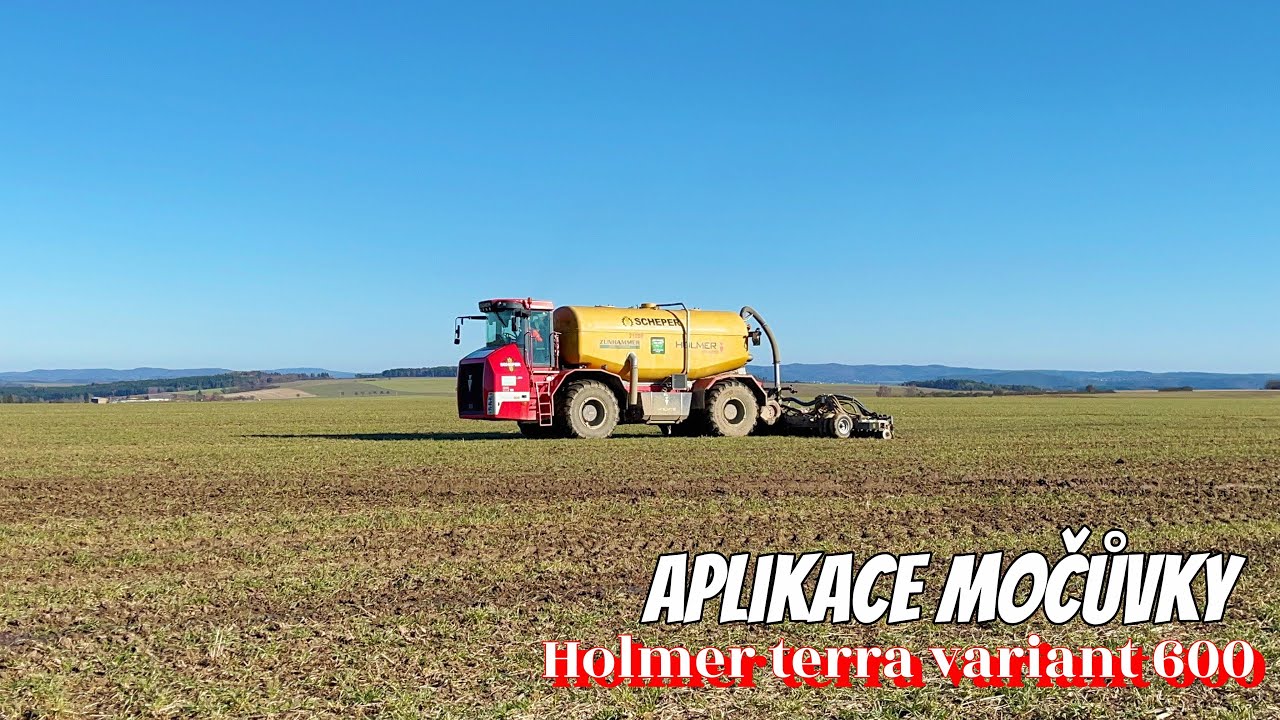Holmer terra variant 600/aplikace močůvky 