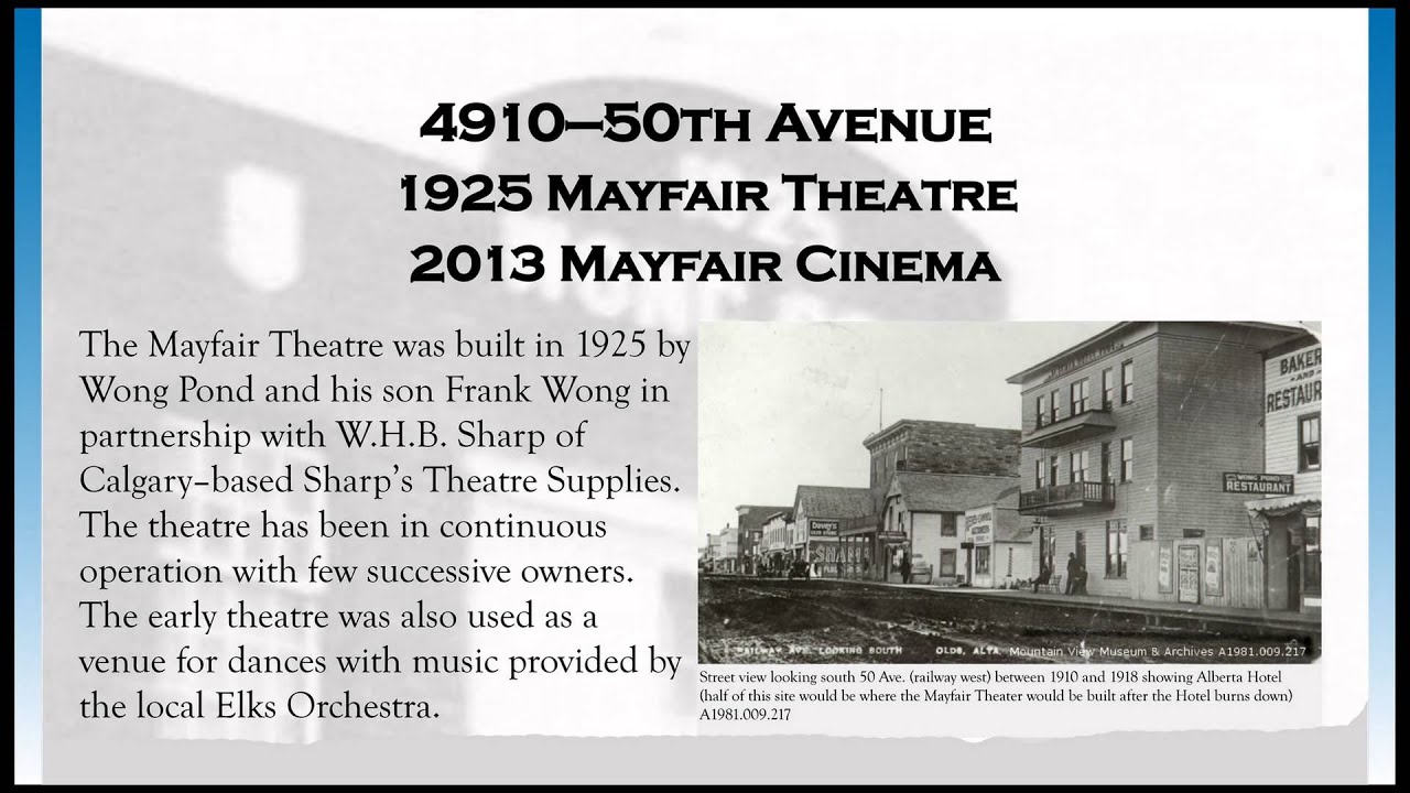 Mayfair Theatre Vignette YT