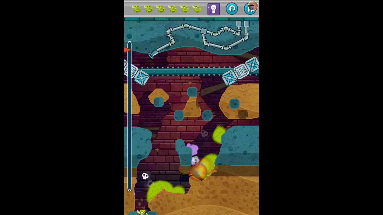 Let's Play "Where's My Water? 2" walkthrough level 104 "Ooze Rush", longplay, all ducks YouTube