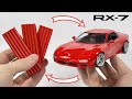 Превращение пластилина в машину, Mazda RX-7, 130 часов работы за 20 минут