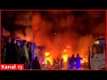 &quot;Terrible fire&quot; – Alarmed Russians are watching strong blaze in a market in Rostov