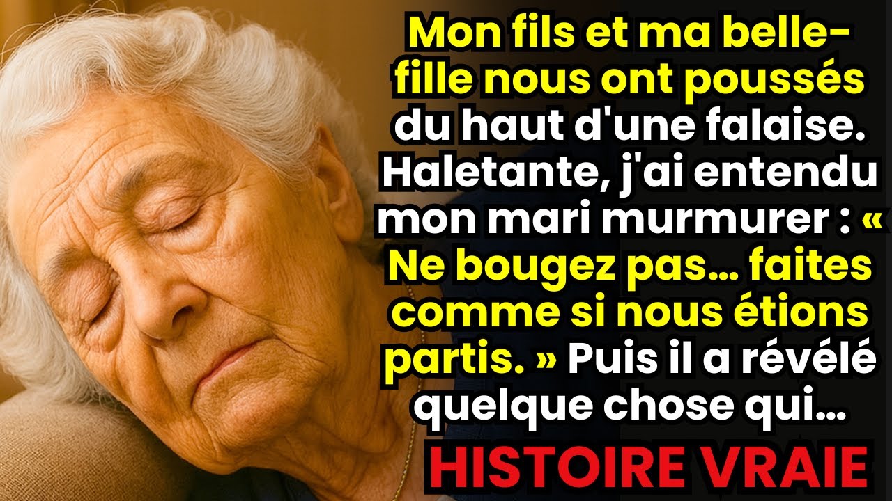 Après que notre fils nous a jetés du haut d'une falaise, mon mari a murmuré.. | HISTOIRE VRAIE