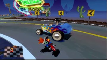 Road Crash - Level 14 - (26%) - Crash Bandicoot™ 3: Warped (PS1 Gameplay, 1080P 60FPS)