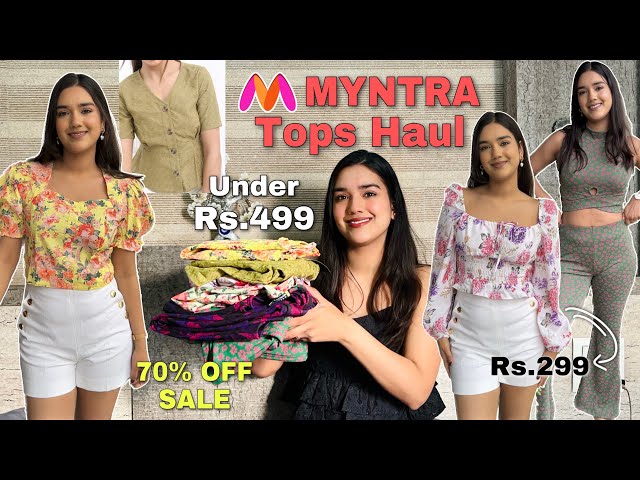 Huge MYNTRA Summer Tops Haul, Starting from Rs.280, Upto 70% OFF