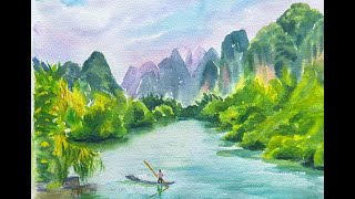 N802 水彩 风景 Watercolor Landscape 수채화 풍경