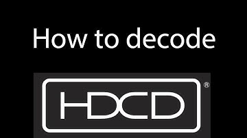 How to decode HDCD using a software decoder