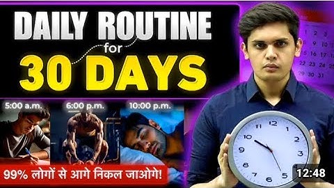 The Scientific Daily Routine For Students 🤔| Follow This For Next 30 Days| prashant Kirad