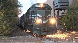 WHEEL SLIP! Sparks Fly on the Fulton County Railroad as Locomotive Stalls on Hill