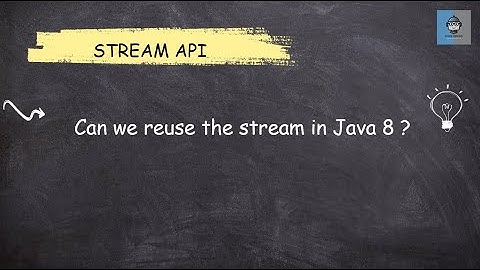 Java 8 Stream API  - 40 Can we reuse stream in Java 8 ? || Most Asked