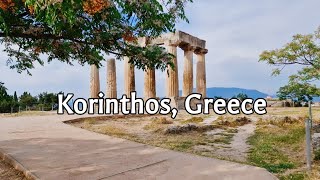 4K Greece, Korinthos. Driving Tour | City Tour | Europe Travel | Walking Around |