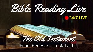 🔴[𝙇𝙞𝙫𝙚] 24/7 Bible Reading | Old Testament Audio Bible with Text – Genesis to Malachi Full Torah Reading Live Part 1 Genesis Leviticus