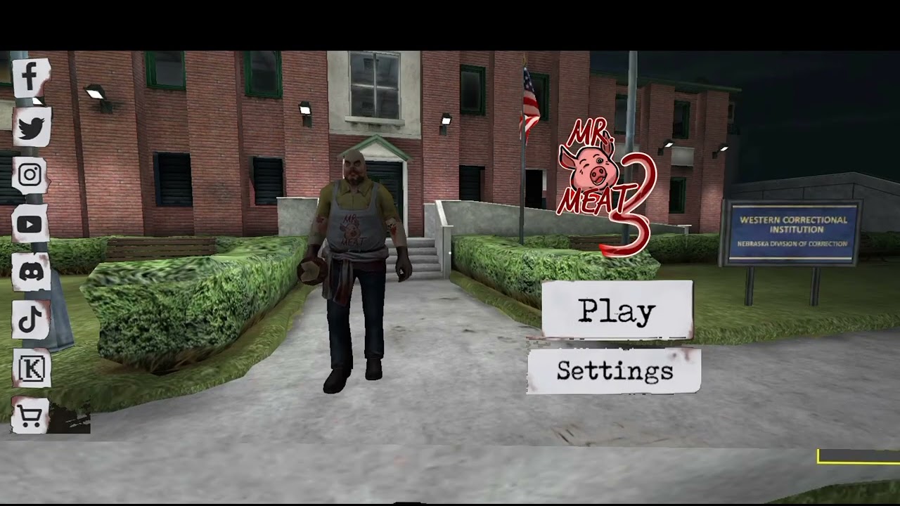 Mr meat 3 fanmade main menu