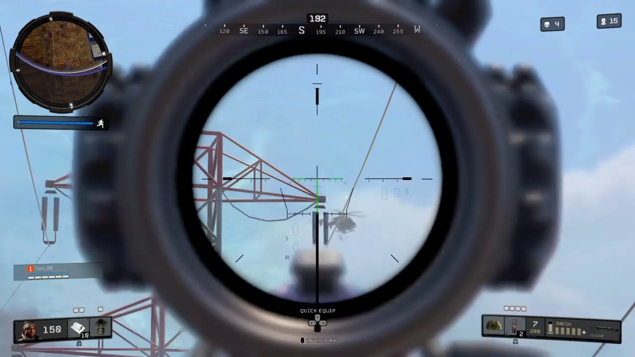 Blackout - 364m  sniper shot