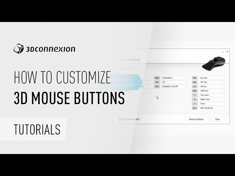 3DxWare 10 demo video - how to customize 3D mouse buttons