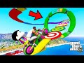 SHINCHAN AND FRANKLIN TRIED THE CRAZY ZIGZAG LONGEST MEGA RAMP PARKOUR CHALLENGE GTA 5