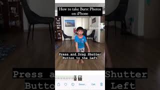 How to take Burst Photos on iPhone #shorts #iphone #iphone14pro