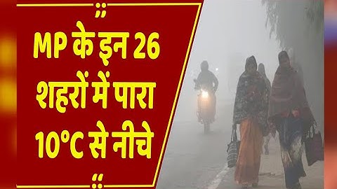 MP Weather Update: MP में कड़ाके की ठंड: 26 शहरों में पारा 10°C से नीचे, शीतलहर का अलर्ट जारी