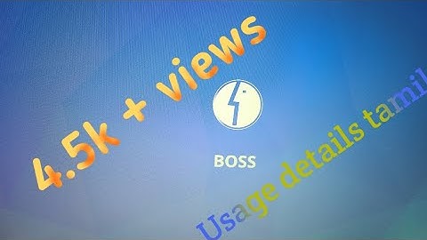 how to use boss os in government laptop in tamil